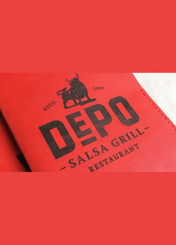 Чек-бук шкіряна рахівниця для ресторану чековий тримач Check Holder1, помаранчева No Brand (326794528)