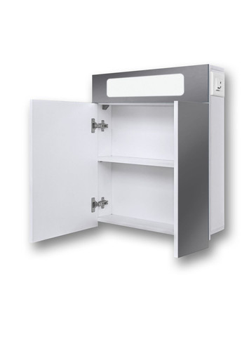 Дзеркальна шафа панорамного типу для ванни з оригінальним підсвічуванням G9 - 60 Seria A (372113513)