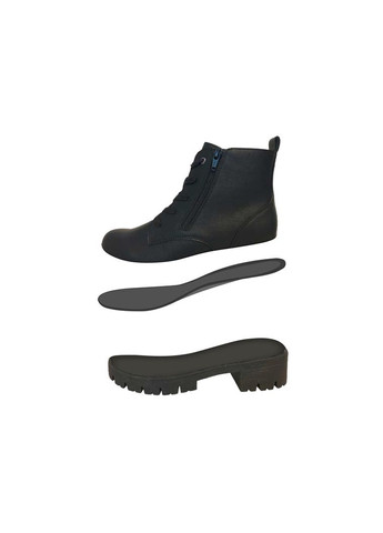 Осенние ботинки с искусственной кожы для женщины footflexx 424548 Esmara без декора