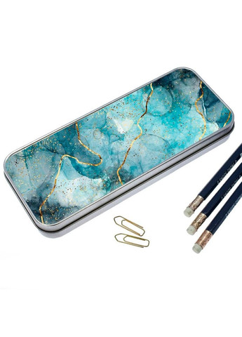 Органайзер для канцелярського приладдя металевий,кейс для дрібниць жінка самурай 7*18 см Silver No Brand (309155820)