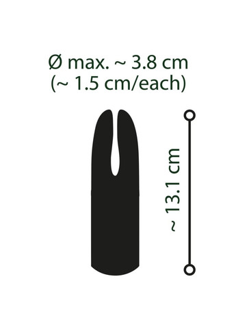 Вібратор кліторальний зелений Emerald Love Luxurious Split Tip Vibrator You2Toys (299386666)