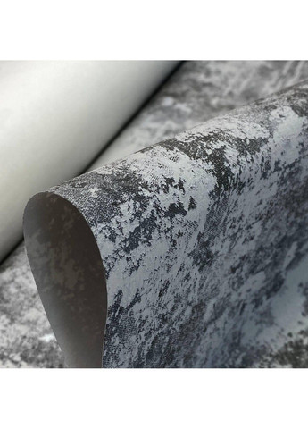 Шпалери вінілові 10.05 × 1.06 м 30369, сірі, графітові для спальні, вітальні, передпокою, кухні, кабінету MARBURG (340275579)