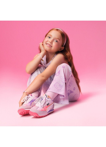 Пурпурные демисезонные детские леггинсы x hello kitty & friends ribbed flared leggings kids Puma