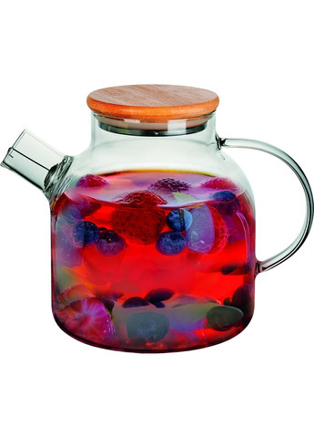 Заварник JOY, 1500 мл, закаленное стекло, бамбуковая крышка (RG-0002/1500) Ringel (369965919)