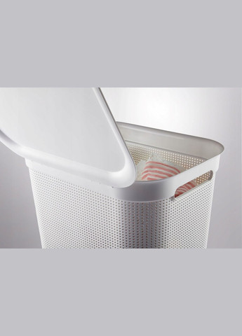 Корзина для белья пластиковая Brisen 50 л (10235) Капучино. Rotho (334008272)