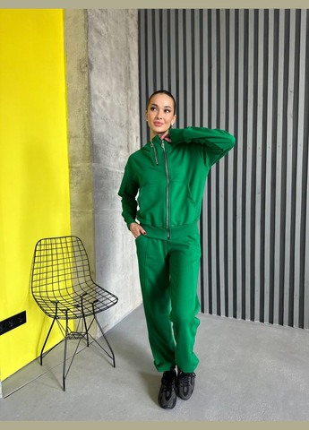 Женский спортивный костюм цвет зеленый р.42/44 450759 New Trend (282926492)