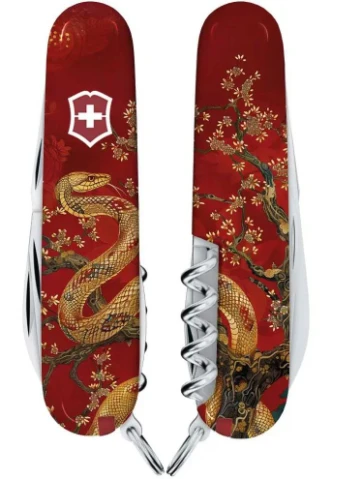 Ніж Swiss Army Spartan Zodiac. Золота змея Victorinox (316440918)