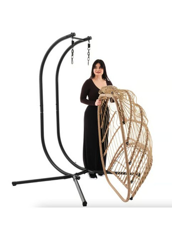 Подвесное кресло-кокон Rona двухместное бежевый Di Volio (322415185)