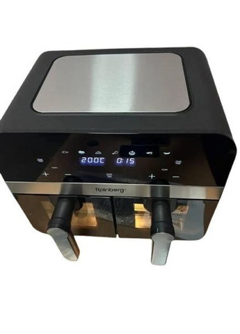 Аэрофритюрница безмасляная RB-2290 на 2 контейнера по 6,5л аэрогриль с сенсорным управлением 4200Вт Rainberg (322445538)