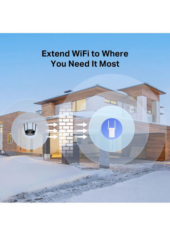 Розширювач покриття WiFi ME80X AX3000, 1хGE LAN Mercusys (360403781)