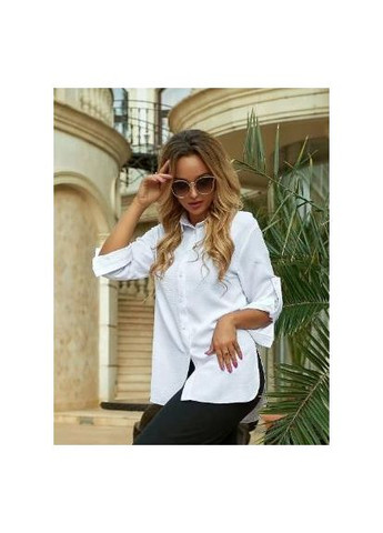 Комбінована блуза арт. 452 білий KHAN