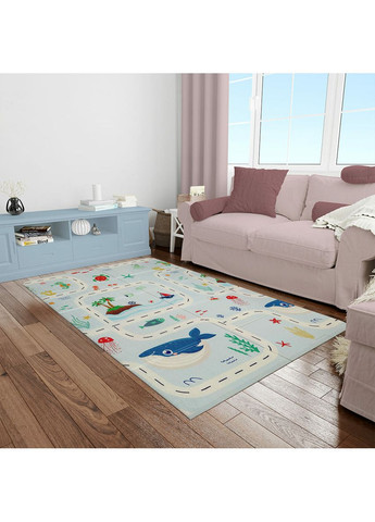 Дитячий складний термокилимок 117см х 177см х 8мм Океан-Зростомір (300) SW-00003030 Sticker Wall (370792888)