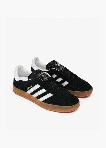 Чорні всесезонні кросівки унісекс gazelle indoor black h06259 adidas