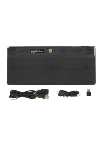 Клавіатура бездротова FBK26C AS (Black) (BT + 2.4 ГГц) Fstyler, з акумулятором, quiet key, A4Tech (333824900)