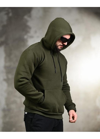 Тактическое мужское худи на флисе Молодость олива No Brand (365722301)