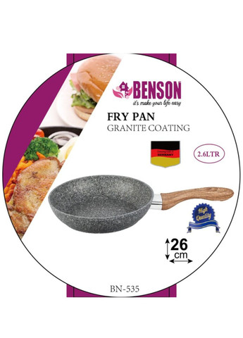 Сковорода BN-535 антипригарное гранитное покрытие 26 см Benson (330258421)