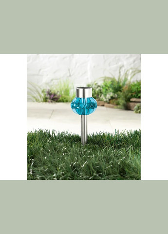 Светильник декоративный уличный на солнечной батарее синий 2в1. Livarno home (363043622)