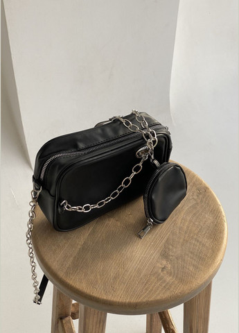 Женская сумка 6550 кросс-боди через плечо черная No Brand (292631125)