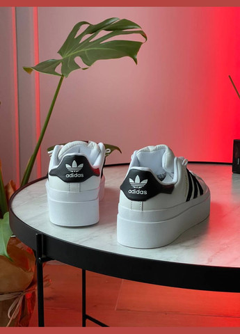 Чорно-білі кеди Vakko Adidas Superstar Bonega