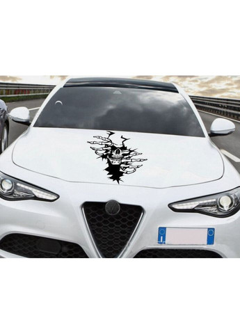Наклейка на капот двері багажник 3D TUNING STUDIO Череп 530х490х0.070мм No Brand (362498603)