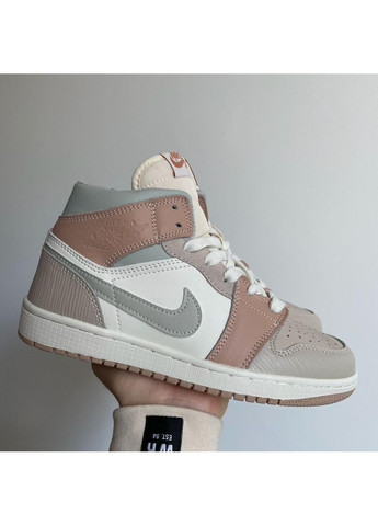 КРОСІВКИ ЖІНОЧІ NIKE AIR JORDAN 1 HIGH RETRO BEIGE НАЙК АІР ДЖОРДАН No Brand бежеві демісезони (368868084)