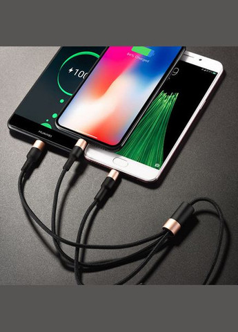 Кабель Xpress X26 3in1 Lightning + MicroUSB + Type-C 1м Hoco (368698131)
