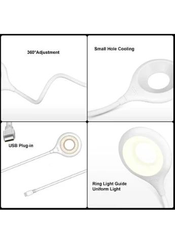 USB Светодиодная лампа для ноутбука повербанка чтения гибкий фонарик Lamp 2.5W 75 Portable (388366169)