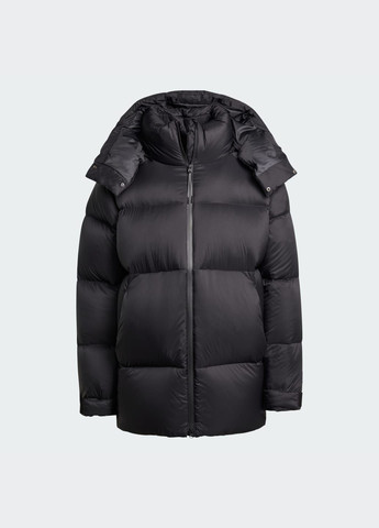 Черная демисезонная куртка myshelter climawarm down adidas