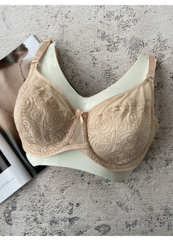 Бежевий бюстгальтер без поролону бежевий Lanny Mode