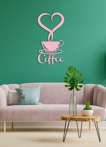 Сучасна картина на кухню, дерев'яний декор для дому "Львівська кава", декоративне панно 95х48 см Woodyard (291842568)