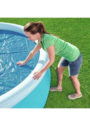 Теплозберігаюче покриття (солярна плівка) для басейну 28010T діаметр 206 см Intex (365249720)