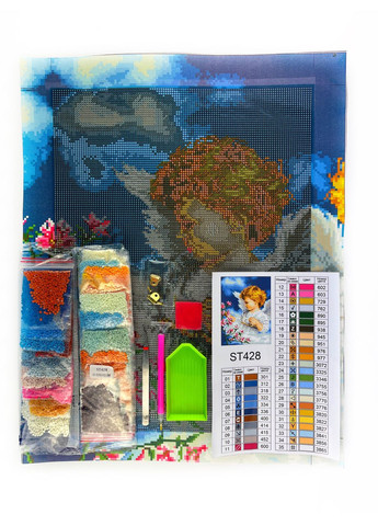 Алмазная мозаика 30х40 Ангелочек девочка ST428 ColorArt (299772613)