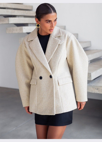 Бежеве демісезонне вкорочене пальто бежевого кольору Dressa