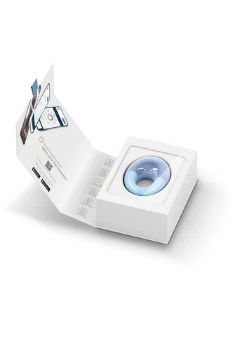 Массажер для глаз Cool & Warm Eye Massager 7 в 1, aquamarine GESKE (386485412)