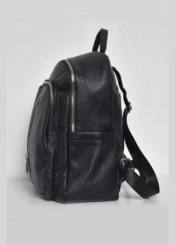 Жіночий рюкзак з екошкіри чорного кольору Let's Shop (280938045)