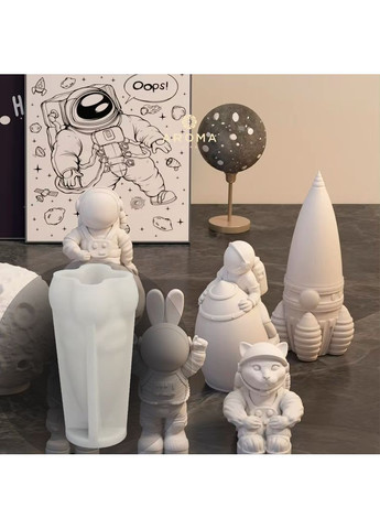 Форма для свічки 3D "Космічна ракета 1" 9,9 см Aroma (316649203)