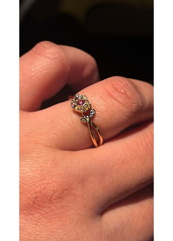 Кольцо Пандора "Роза" с покрытием 14k золотом 160017C01 Kabluchka (355347016)