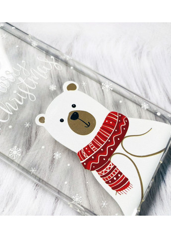 Прозорий чохол на Xiaomi Redmi Note 11 Pro Ведмедик. З Різдвом (принт 146) Creative (362967931)