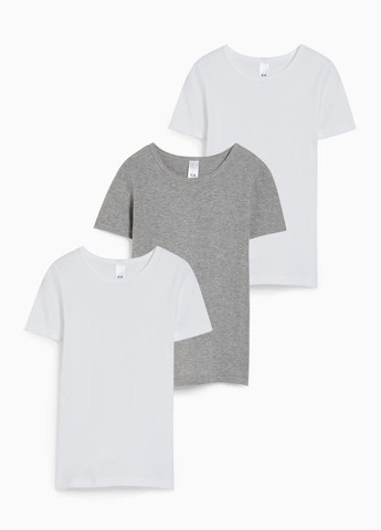 Комбинированная летняя комплект футболок из хлопка (3шт.) C&A