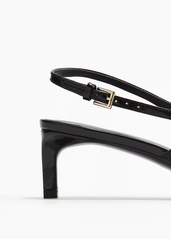 H&M Туфли черный з натуральная кожа, швеция — демисезон (313175736)