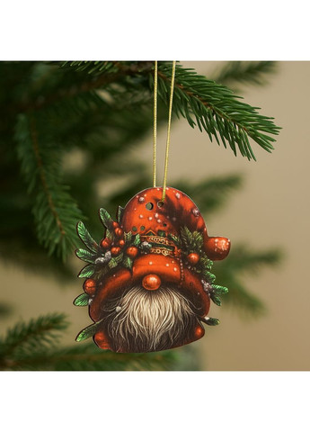 Декоративна іграшка-декор Гном 7х7 см Різнокольоровий (DN-876) Luxyart (368290342)