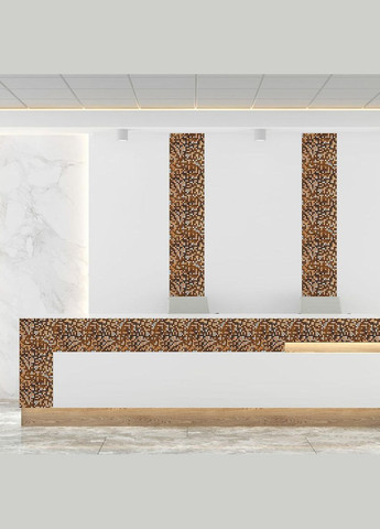 Мозаїка дзеркальна мідна 298х298х4,5мм 3DPanda-2370 Sticker Wall (323155275)