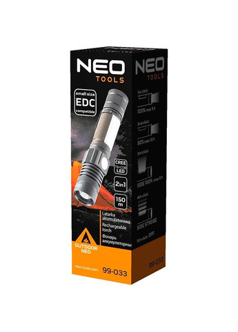 Ліхтар 10 Вт USB (99-033) Neo Tools (322913615)