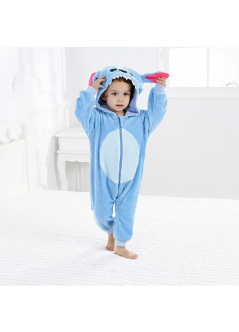 Детская пижама кигуруми с застежкой молнией для детей мальчиков 100 размер рост до 100 см (481559-Prob) Стич Unbranded (363009578)