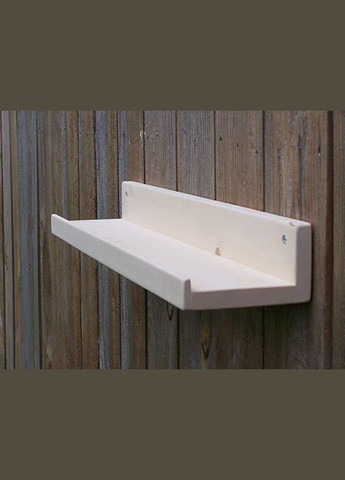 Настінна полиця з дерева Хенкок 60 бланже (НСП-0031601) No Brand (328082388)