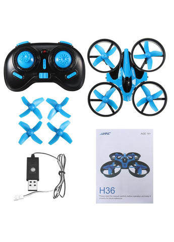 Мини квадрокоптер H36 с 6ти осевым гироскопом. JJRC (314748015)