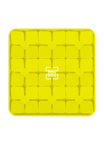 Коврик для поиска корма Silicone, 205х205х17 мм, желтый WAUDOG (334141302)