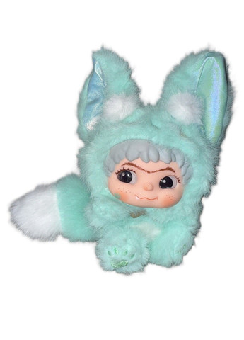 Мягкая игрушка брелок подвеска Вакуку Wakuku 2 сезон 16 cм зелёная лисичка No Brand (356506589)