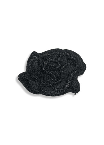 Аппликация для одежды нашивка №163 Цветы черные 9шт/3х2.5см FROM FACTORY A163 (335396990)