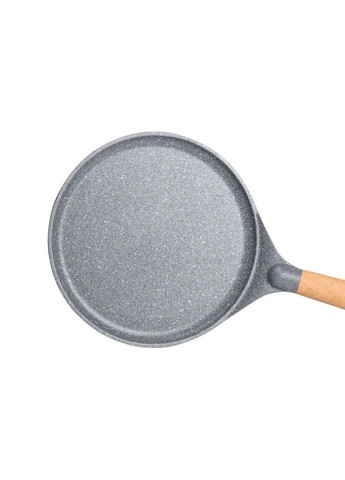 Алюмінієва млинна сковорода з мармуровим антипригарним покриттям Ø 26 см, товсте дно сірий HP-4-429G MGC (368767383)